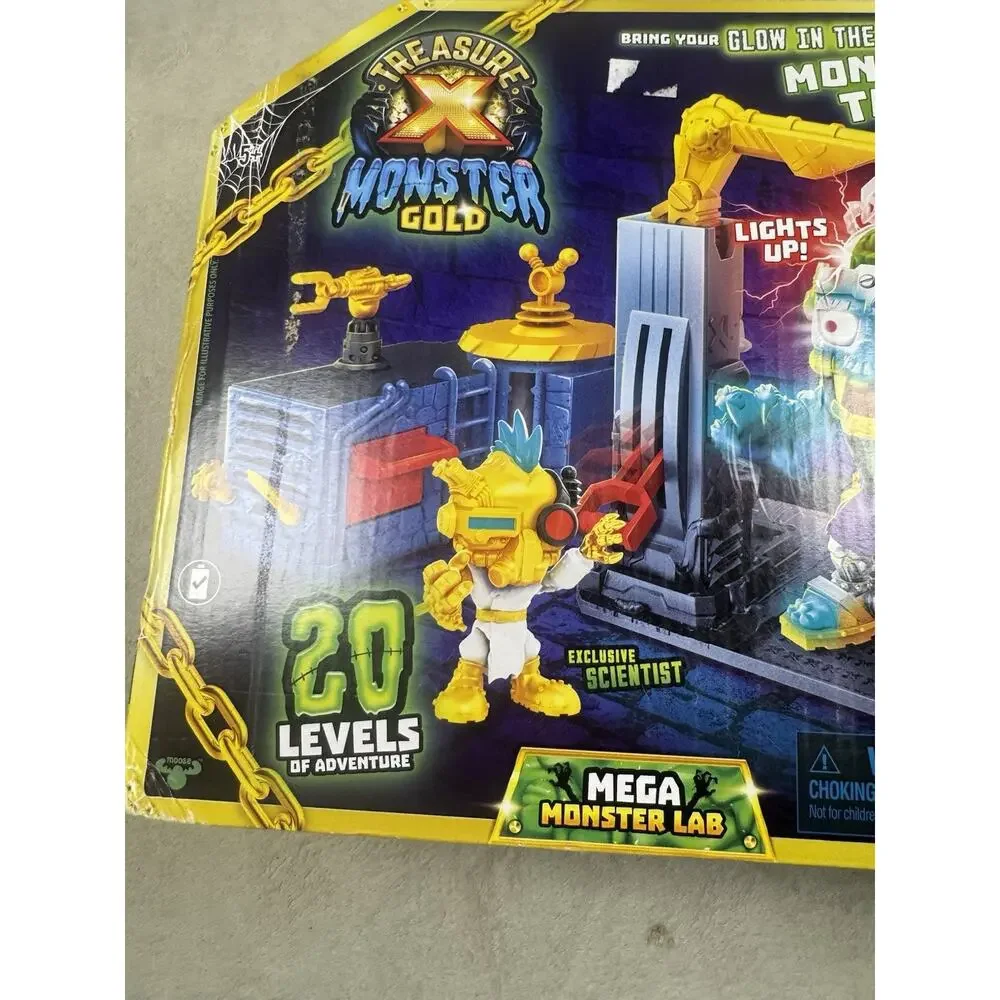 Treasure X Monster Gold Mega Monster Lab Glow in Dark Playset NEW SEALED 41668